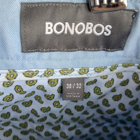 Bonobos flat front chino trouser dress pants sz 38/32 - Picture 5 of 6